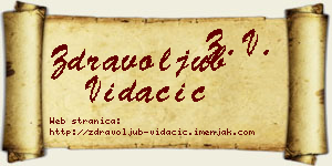 Zdravoljub Vidačić vizit kartica